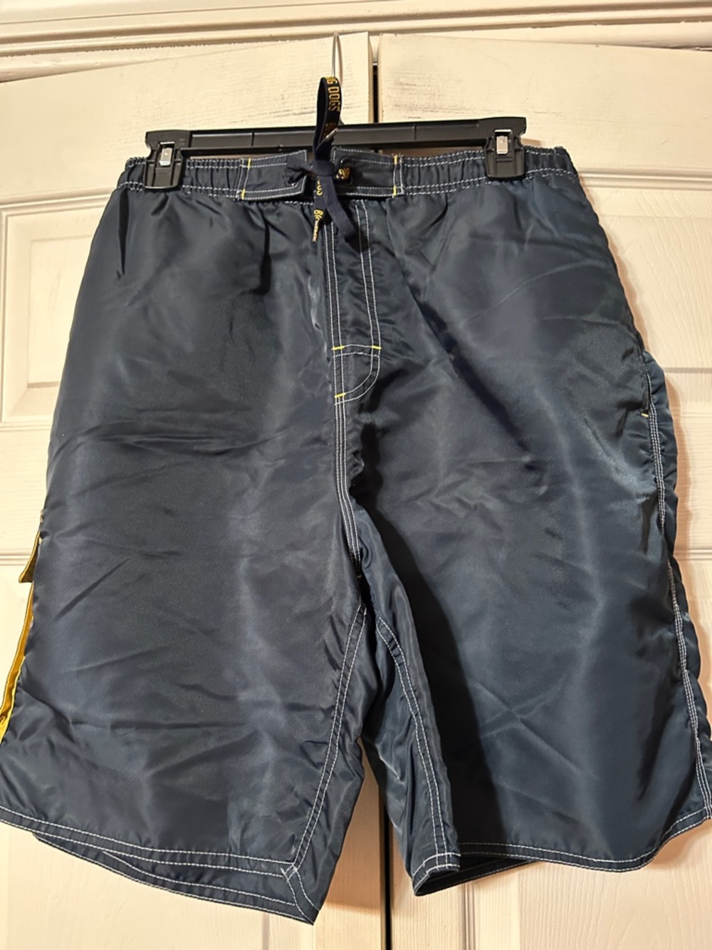 Big Dogs -Small Men's Navy Swim Trunks Cargo and side pockets